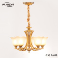 Novo Design Vidro Vintage e Material de Ferro Iluminação Chandelier com Bronze Cor Finish Preço de Fábrica